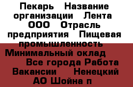 Пекарь › Название организации ­ Лента, ООО › Отрасль предприятия ­ Пищевая промышленность › Минимальный оклад ­ 20 000 - Все города Работа » Вакансии   . Ненецкий АО,Шойна п.